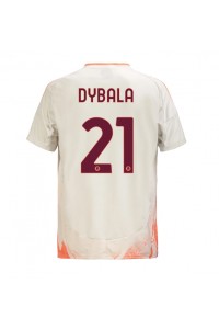 AS Roma Paulo Dybala #21 Jalkapallovaatteet Vieraspaita 2024-25 Lyhythihainen